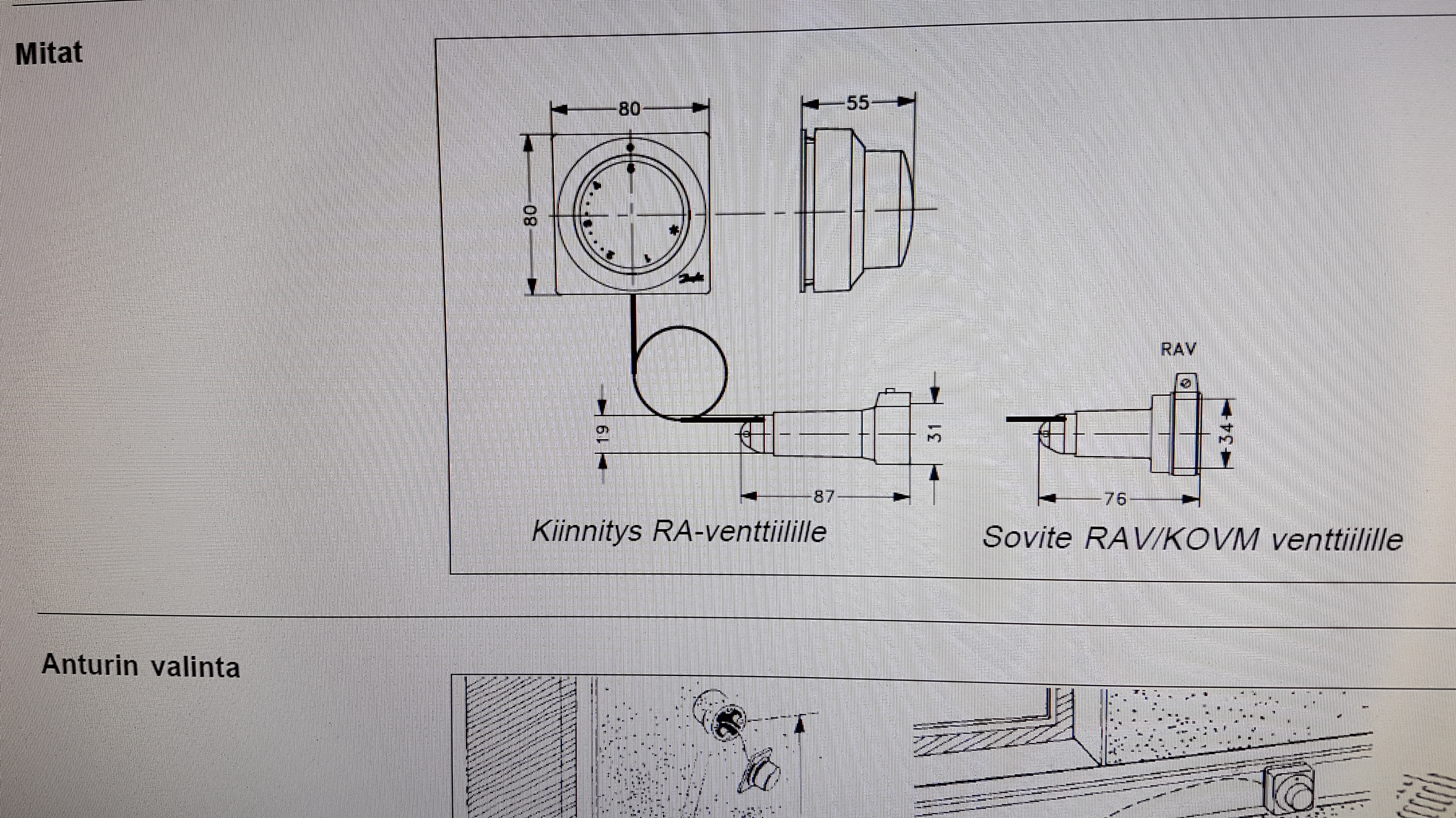 ANTURI DANFOSS ETAISSAATEINEN RA 5062 2M - L4035352 - Kodinrakennus.com ...